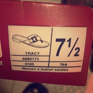 Tracy  leather sandals size 7.5 (71/2)